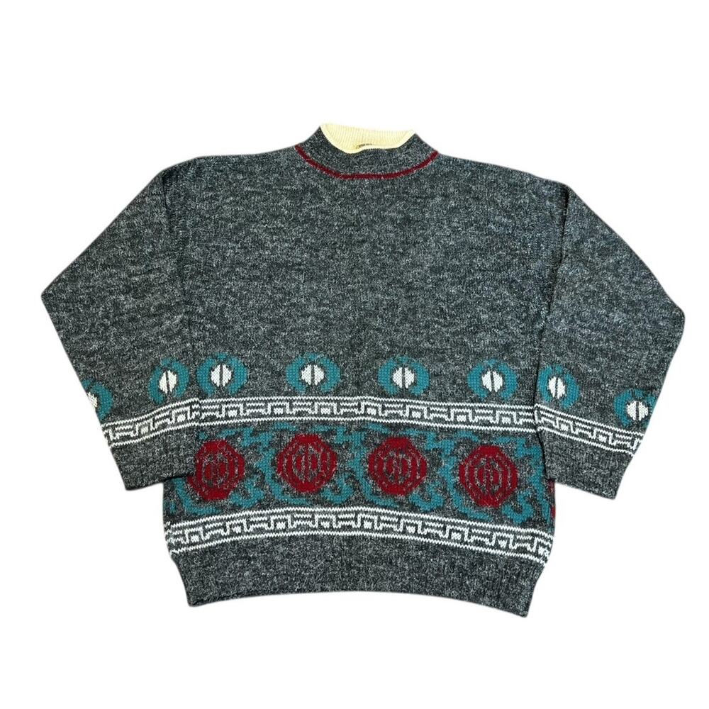 Wool Blend Vintage Italy Sweaters Brand Gorpcore Nordic Classic size Large